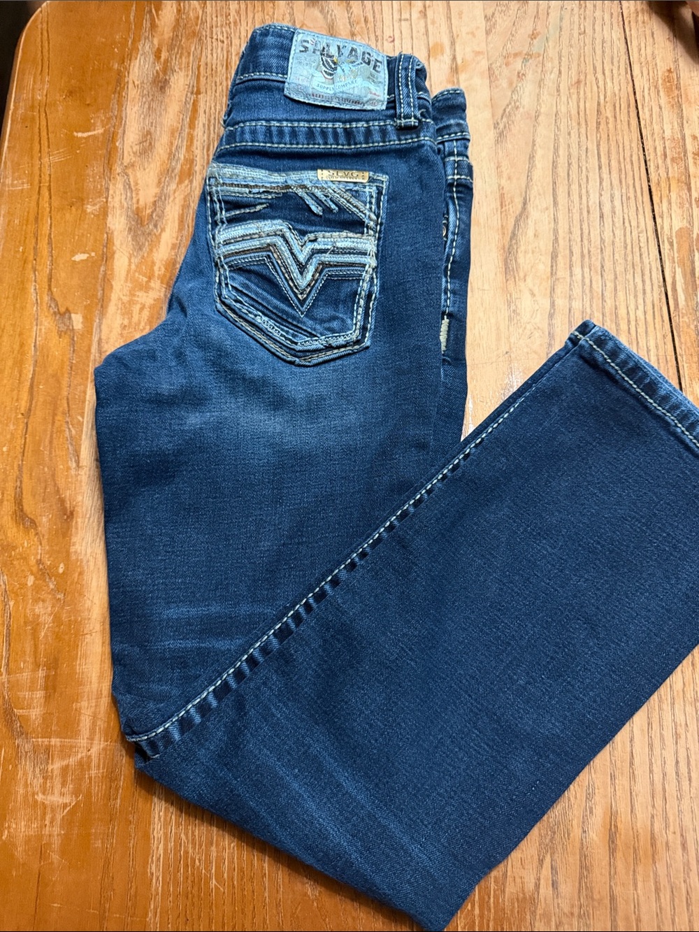 Salvage Men's Deep Blue Relaxed Fit Jeans